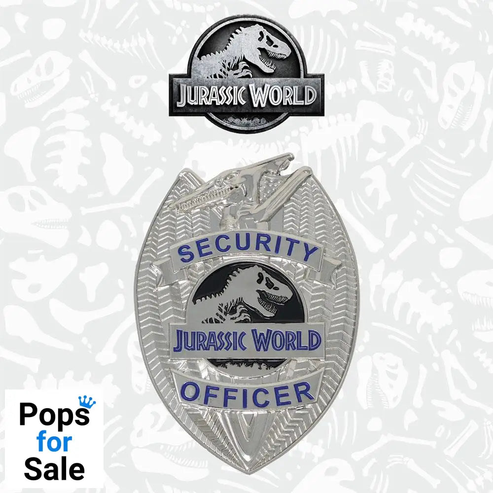 Jurassic World Limited Edition Replica Security Officer Badge Pins & Brooches