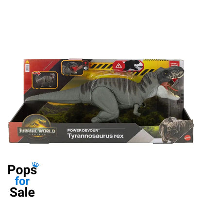 Jurassic World Rebirth Action Figure with Sound Power Devour Tyrannosaurus Rex 21 cm