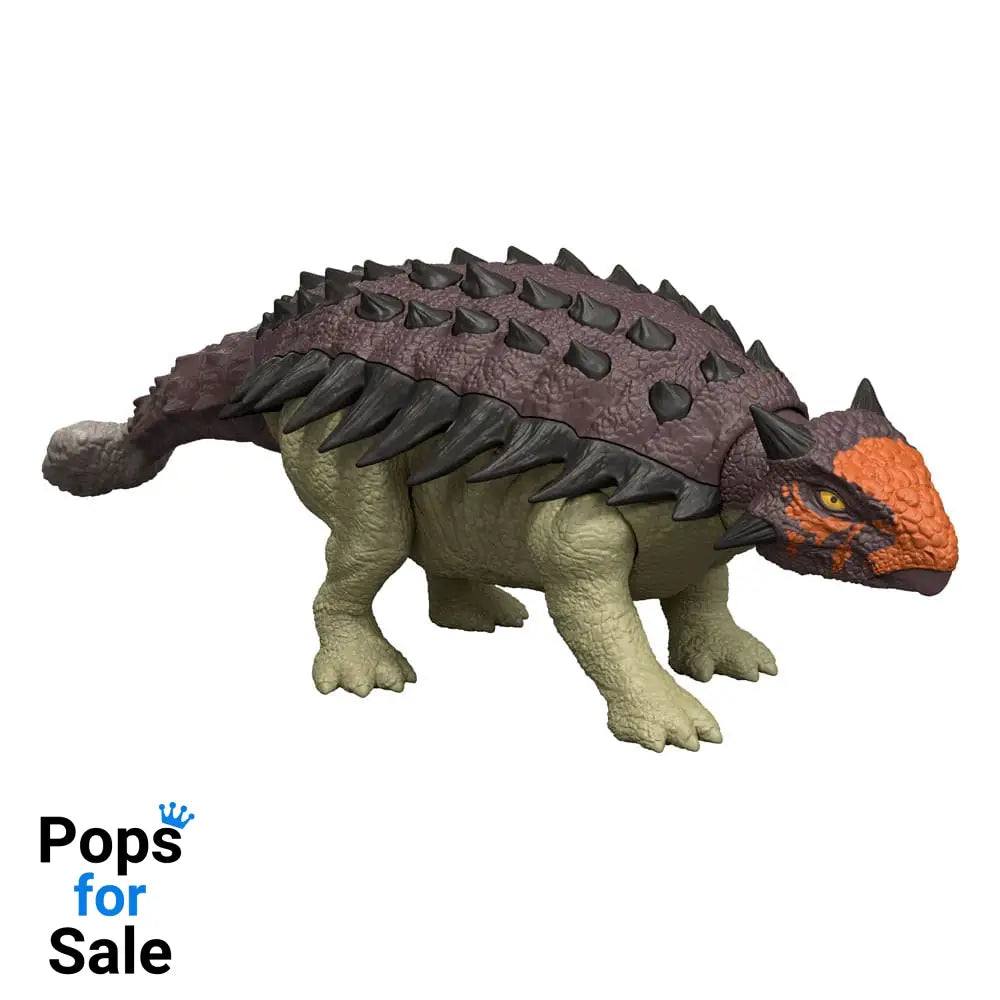 Jurassic World Rebirth Action Figure with Sound Wild Roar Ankylosaurus 7 cm