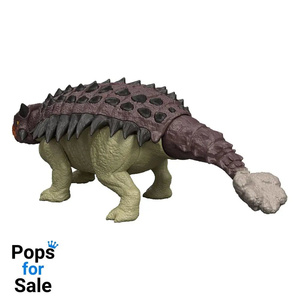 Jurassic World Rebirth Action Figure with Sound Wild Roar Ankylosaurus 7 cm