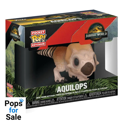 Jurassic World Rebirth Pocket POP! Vinyl Keychains 4 cm Aquilops Display (12)