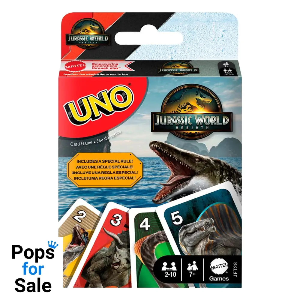 Jurassic World Rebirth UNO Card Game Card Games