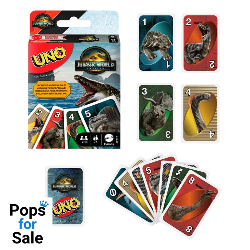 Jurassic World Rebirth UNO Card Game