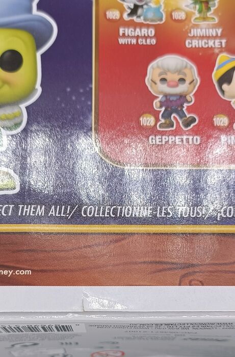1026 Jiminy Cricket (Street) - Disney Pinocchio Box Damaged Funko POP