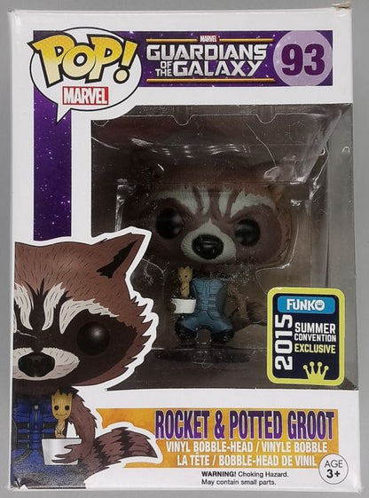 #93 Rocket & Potted Groot - Marvel Guardians of the Galaxy - Box Damaged Funko POP