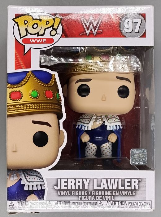 97 Jerry Lawler - Metallic - WWE - Box Damaged Funko POP