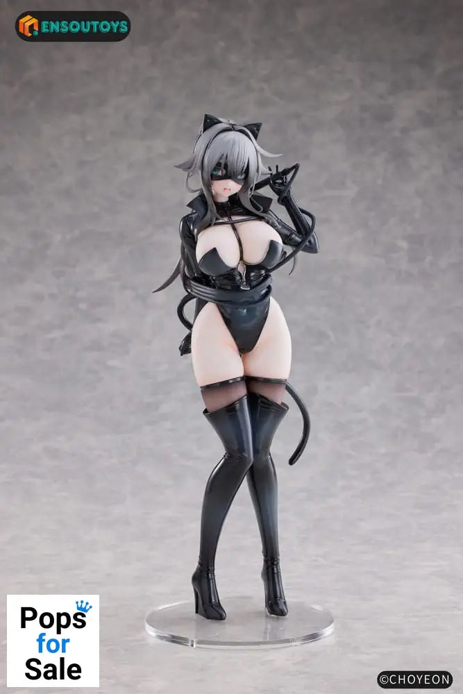 K Pring Original Character Statue 1/6 Cat Woman Happy-chan Different Color Edition 27 cm