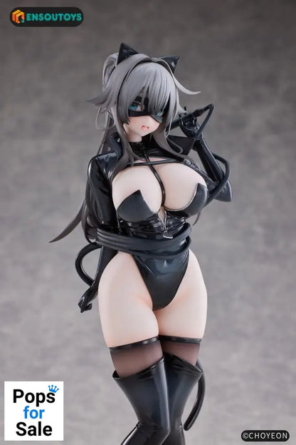 K Pring Original Character Statue 1/6 Cat Woman Happy-chan Different Color Edition 27 cm