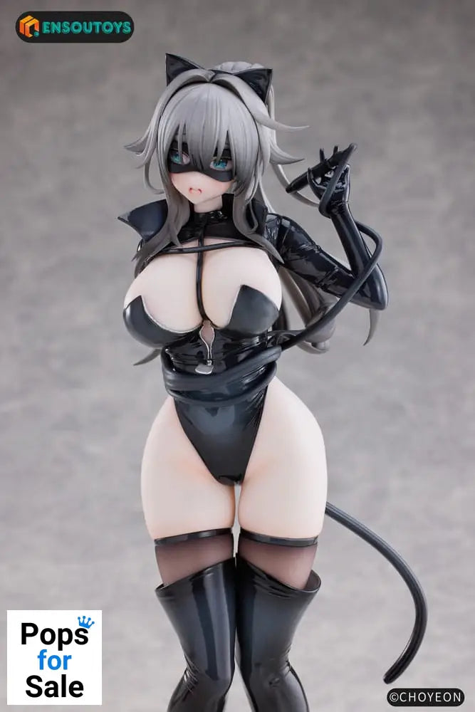 K Pring Original Character Statue 1/6 Cat Woman Happy-chan Different Color Edition 27 cm