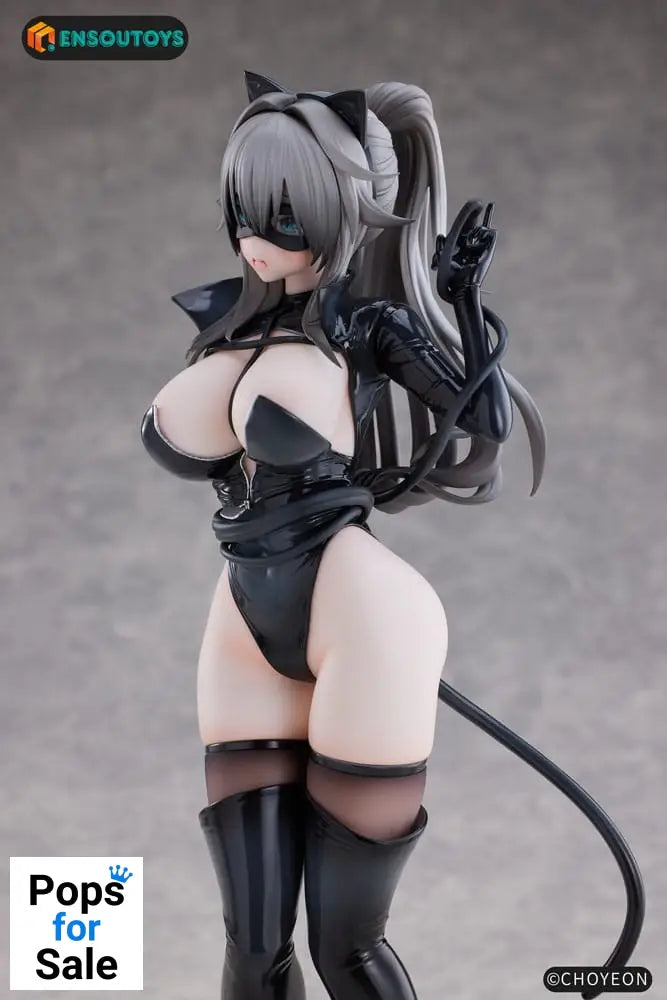 K Pring Original Character Statue 1/6 Cat Woman Happy-chan Different Color Edition 27 cm Statues