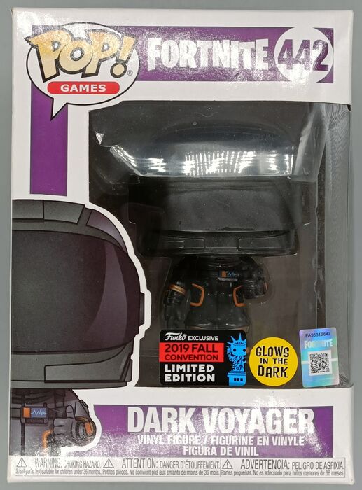 #442 Dark Voyager Glow - Fortnite 2019 Con - Box Damaged Funko POP