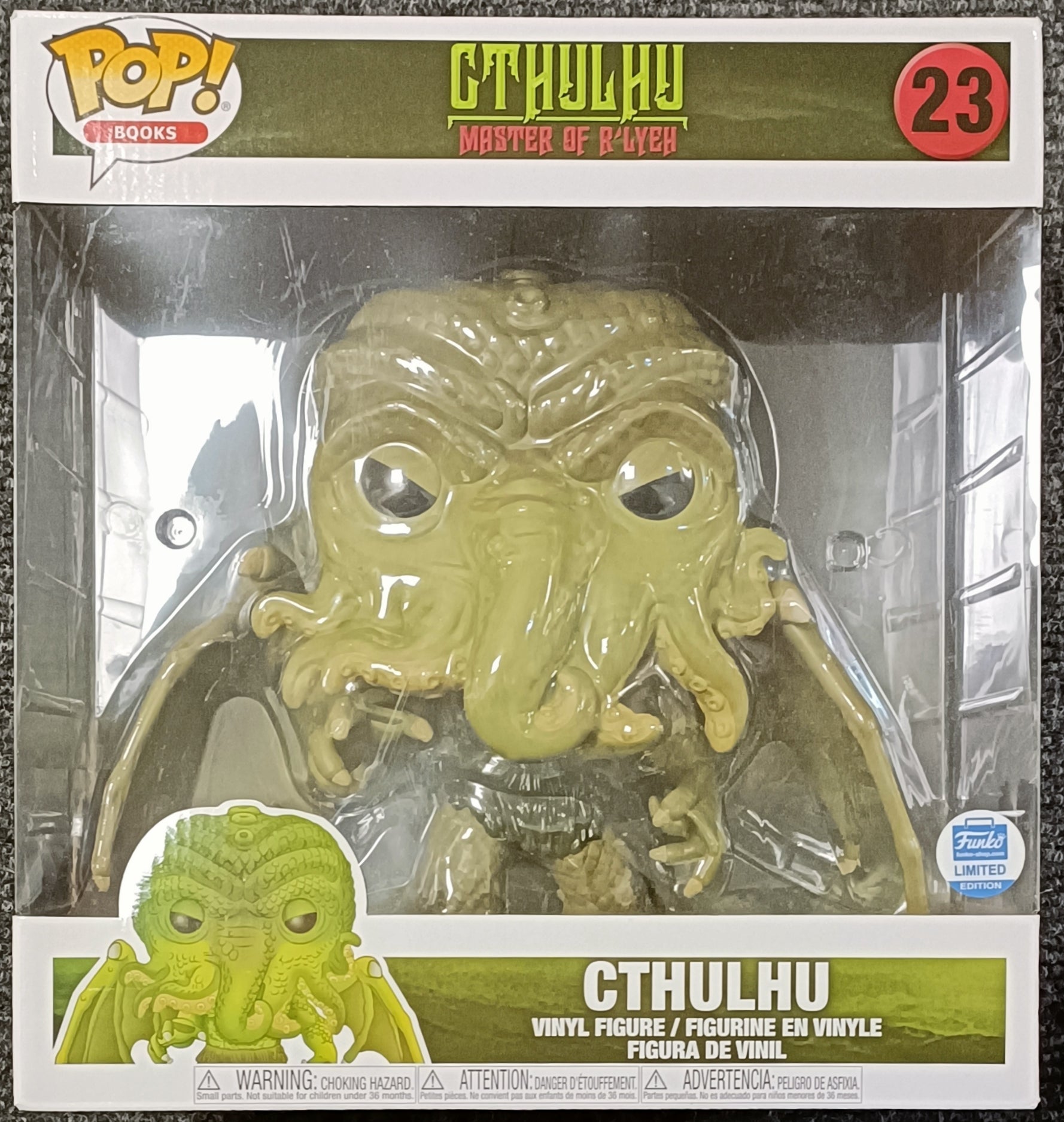 #23 Cthulhu - H.P. Lovecraft Horror Master of R'Lyeh - Box Damaged 10 Inch Funko POP