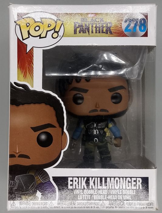 #278 Erik Killmonger - Marvel Black Panther Box Damaged Funko POP