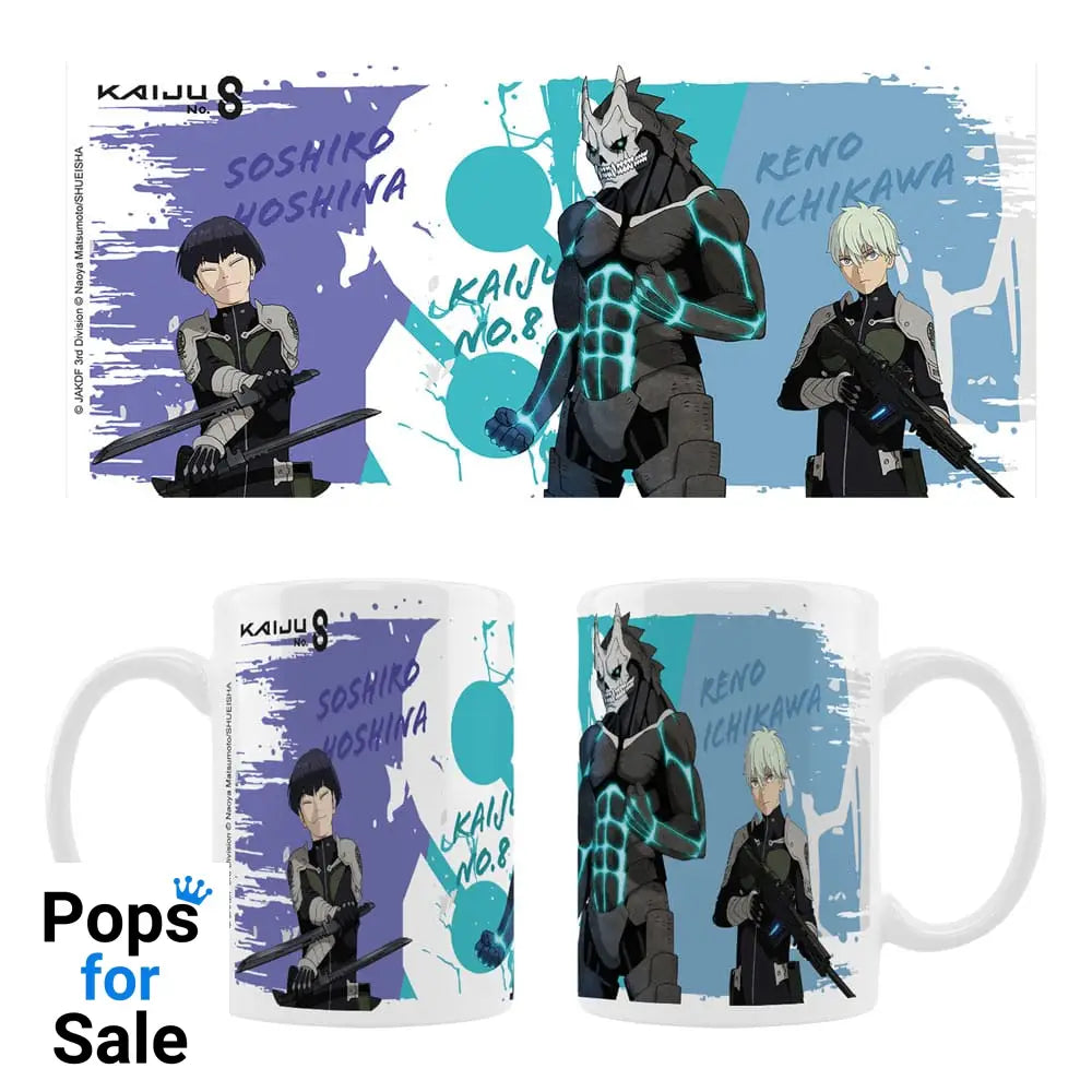 Kaiju No. 8 Ceramic Mug Kaiju No. 8, Reno Ichikawa, Soshiro Hoshina Season 2