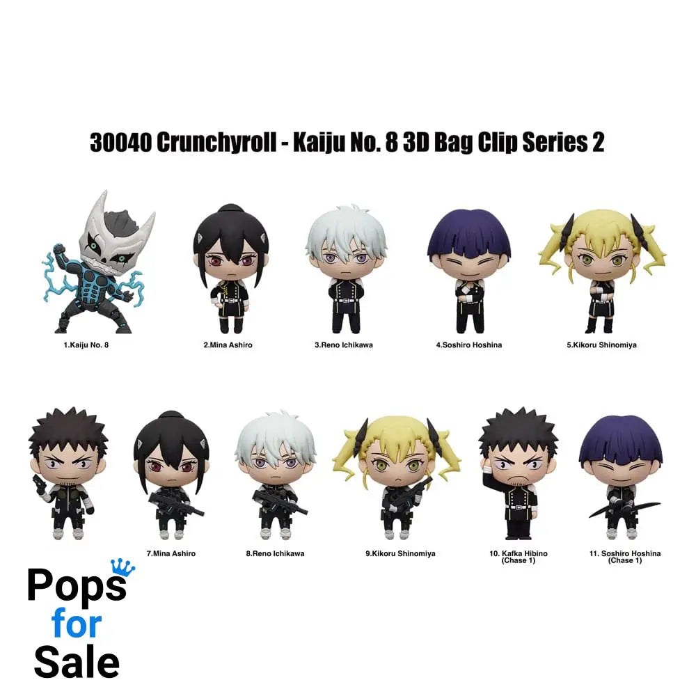 Kaiju No. 8 PVC Bag Clips Series 2 Display (24) Keyrings
