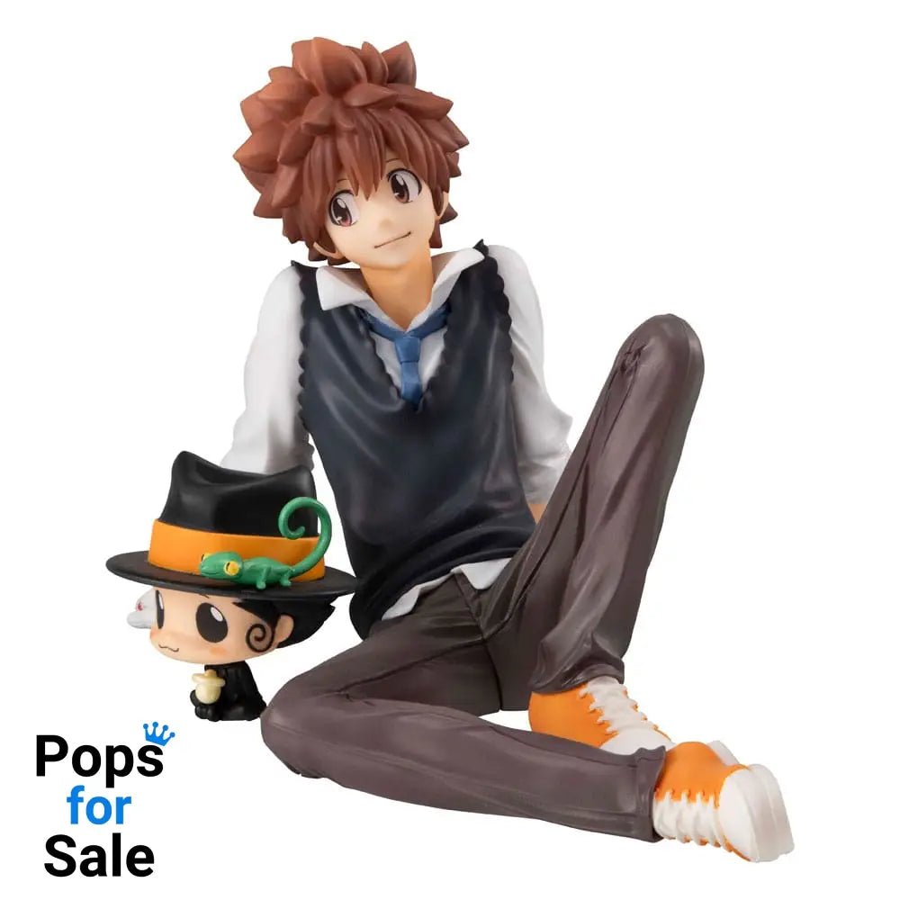 Katekyo Hitman Reborn! G.E.M. Series PVC Statue Tsuna & Reborn & Hibari & Hibird Palm Size Set 8 cm