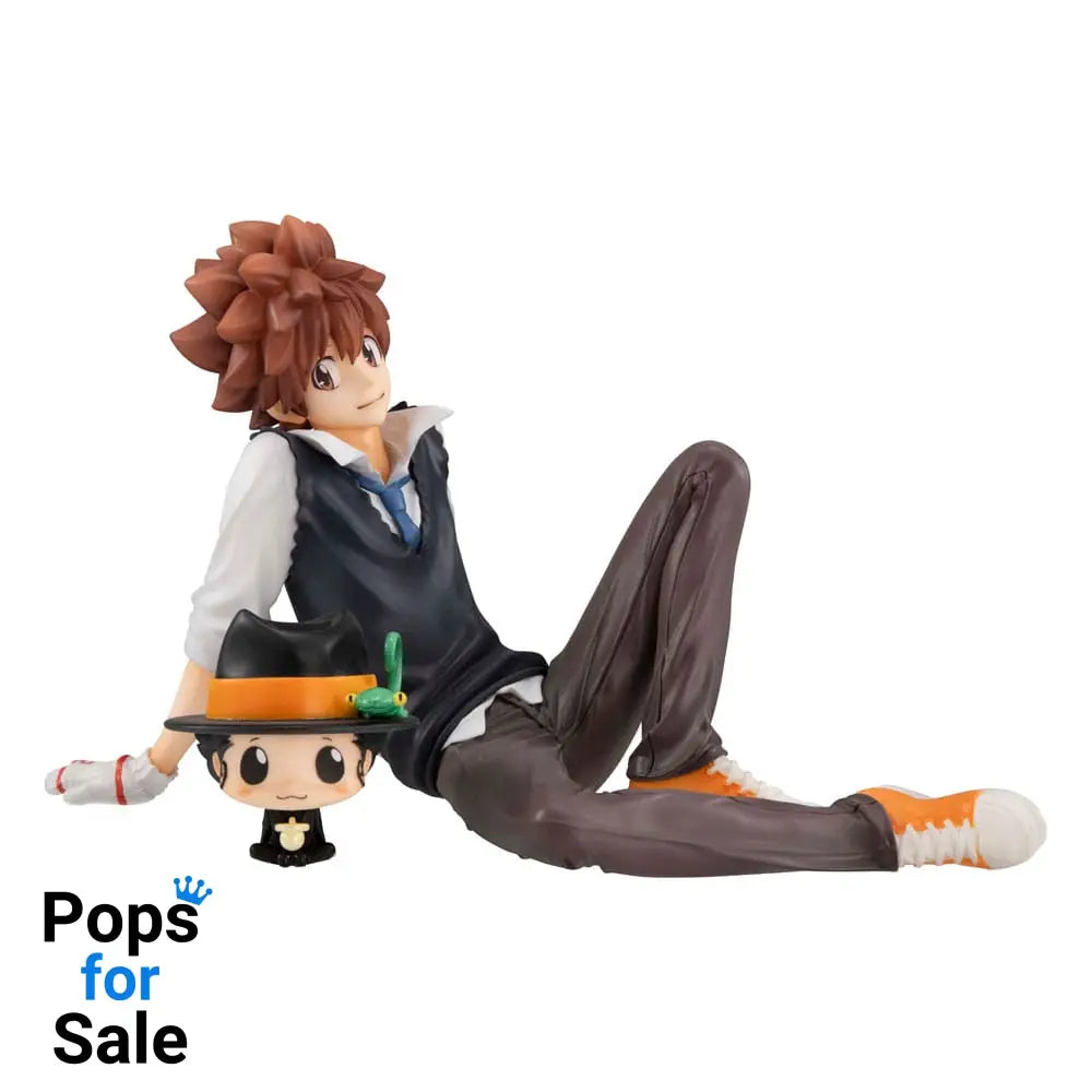 Katekyo Hitman Reborn! G.E.M. Series PVC Statue Tsuna & Reborn & Hibari & Hibird Palm Size Set 8 cm