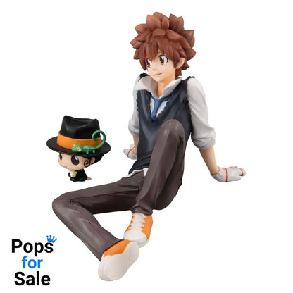 Katekyo Hitman Reborn! G.E.M. Series PVC Statue Tsuna & Reborn Palm Size 9 cm