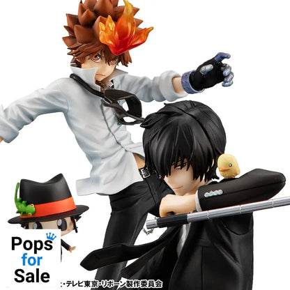 Katekyo Hitman Reborn! G.E.M. Series PVC Statue Tsunayoshi Sawada & Kyoya Hibari & Reborn Set 21 cm