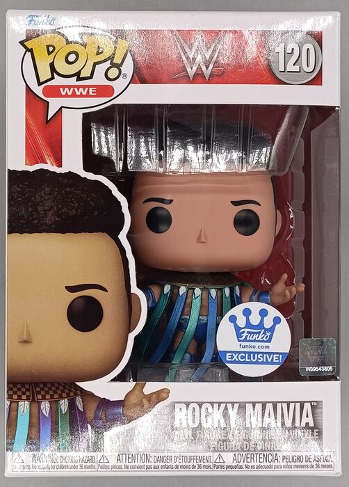#120 Rocky Maivia Metallic - WWE - Box Damaged Funko POP