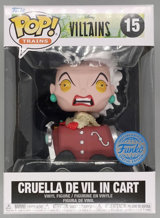 #15 Cruella De Vil in Cart - Trains Disney Villains Funko POP