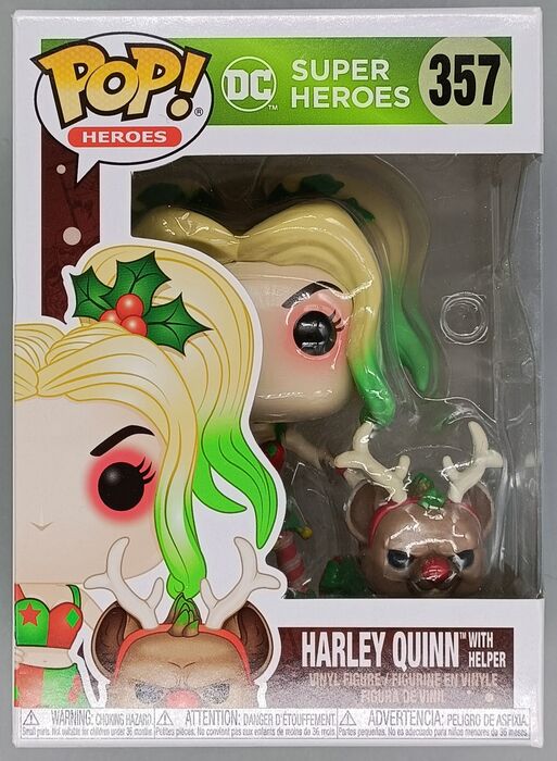 357 Harley Quinn (with Helper) - DC - Holidays - Box Damaged Funko POP