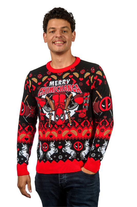 Deadpool: Merry Chimichanga Christmas Jumper (Size S)
