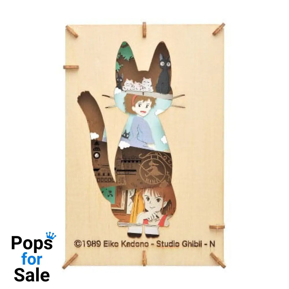Kiki's Delivery Service Paper Model Kit Paper Theater Wood Style Silhouette Jiji