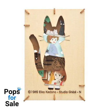 Kiki's Delivery Service Paper Model Kit Paper Theater Wood Style Silhouette Jiji