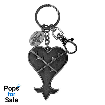 Kingdom Hearts Metal Keychain Heartless Logo