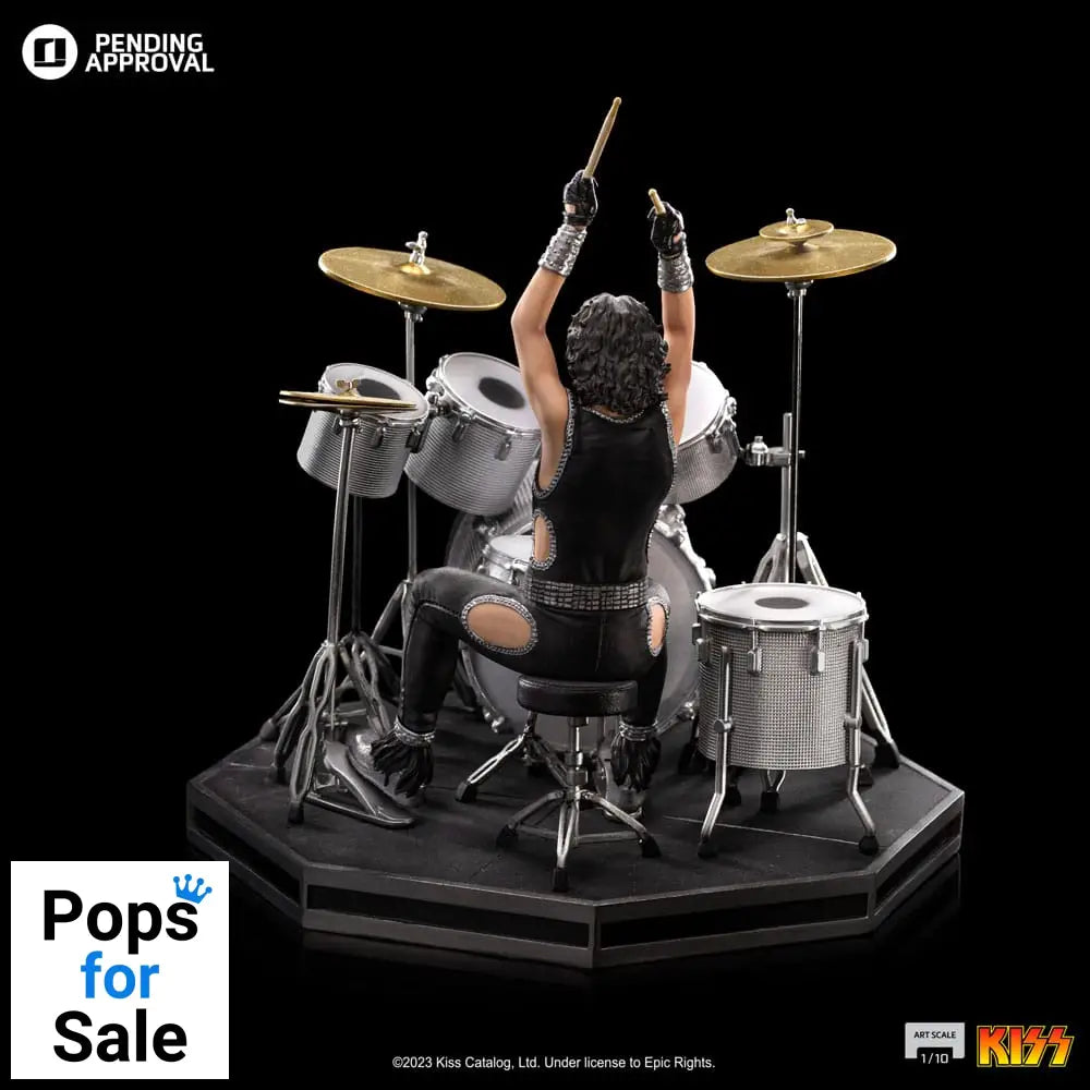 Kiss Art Scale Statue 1/10 Peter Criss Limited Edtition 22 cm