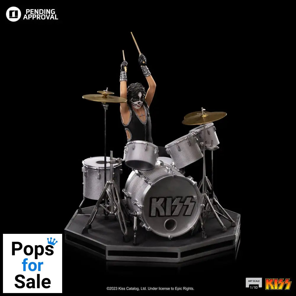 Kiss Art Scale Statue 1/10 Peter Criss Limited Edtition 22 cm