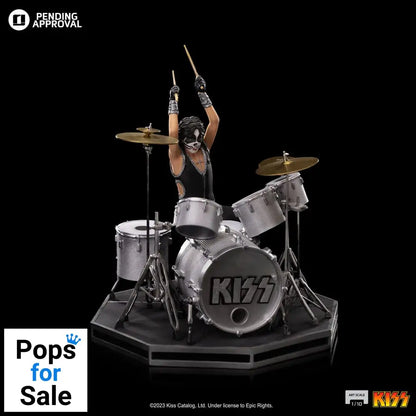 Kiss Art Scale Statue 1/10 Peter Criss Limited Edtition 22 cm