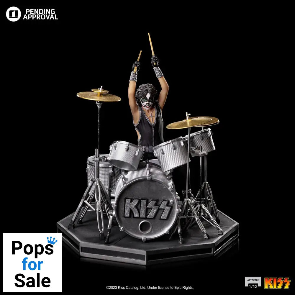 Kiss Art Scale Statue 1/10 Peter Criss Limited Edtition 22 cm
