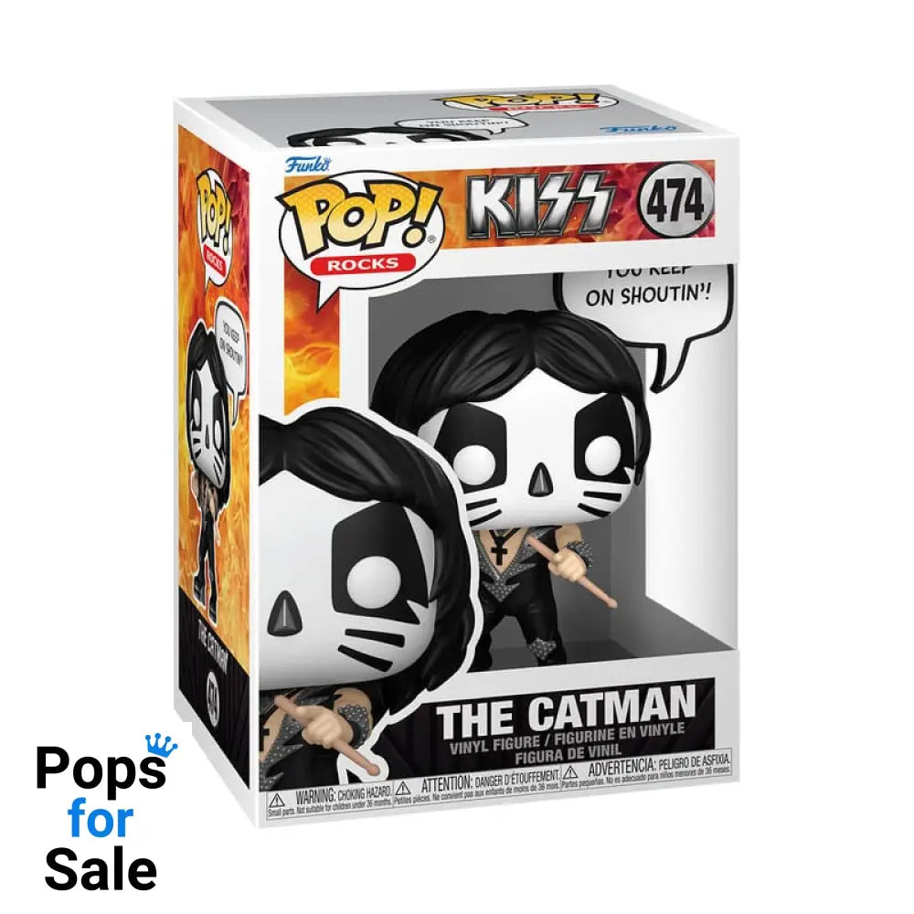 KISS POP! Sayings Vinyl Figure The Catman(R&R All Night) 9 cm