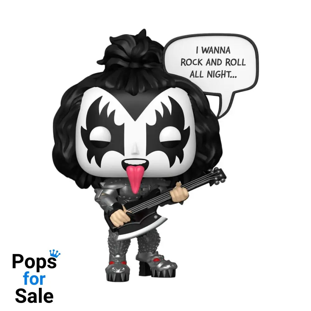 KISS POP! Sayings Vinyl Figure The Demon(R&R All Night) 9 cm Funko POP POP! Figures