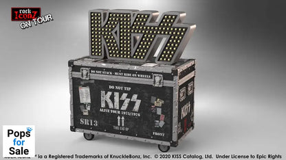 Kiss Rock Ikonz On Tour Road Case Statue + Stage Backdrop Set Alive! Tour