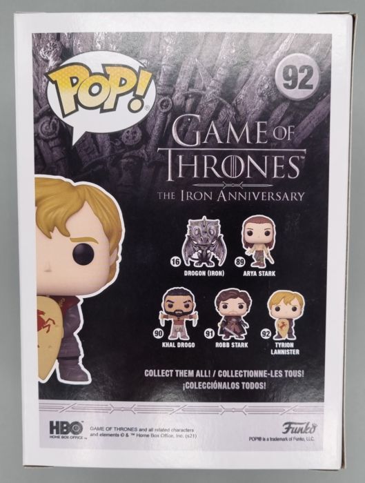 #92 Tyrion Lannister (w/ Shield) - Game of Thrones Funko POP