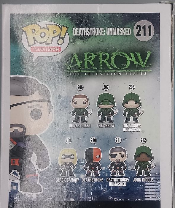 #211 Deathstroke: Unmasked - Arrow - Exclusive - Box Damaged Funko POP