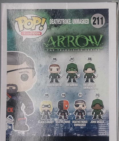 #211 Deathstroke: Unmasked - Arrow - Exclusive - Box Damaged Funko POP