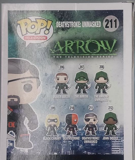 #211 Deathstroke: Unmasked - Arrow - Exclusive - Box Damaged Funko POP