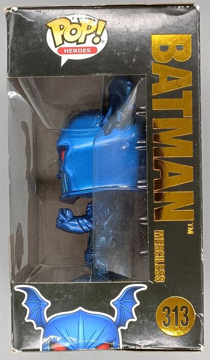 #313 Batman (Merciless) - Metallic - DC - Box Damaged Funko POP
