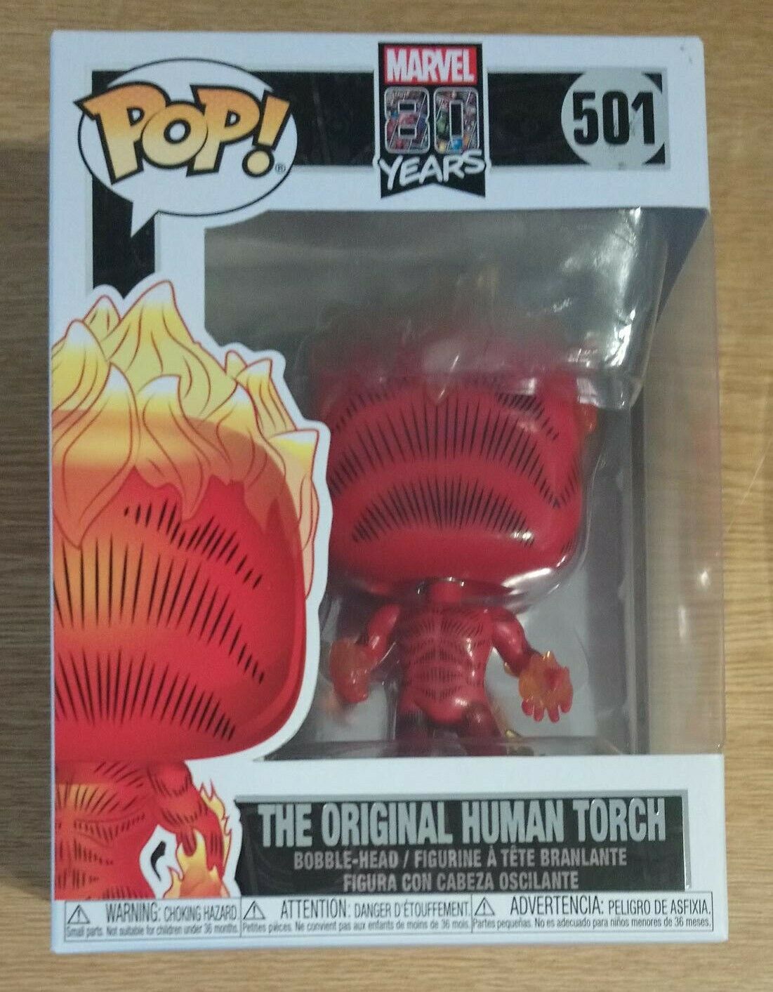 #501 The Original Human Torch - Marvel 80 Years Funko POP