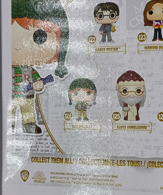 124 Ron Weasley (Holiday) - Harry Potter - Box Damaged Funko POP