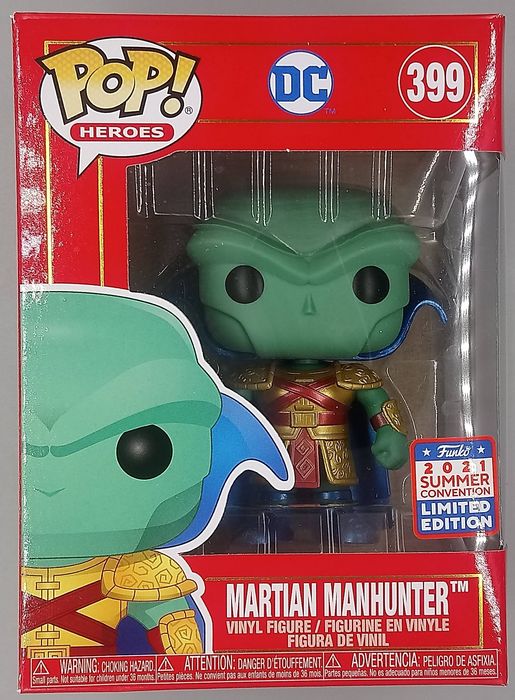 #399 Martian Manhunter - Metallic DC Imperial Palace - 2021 Funko POP