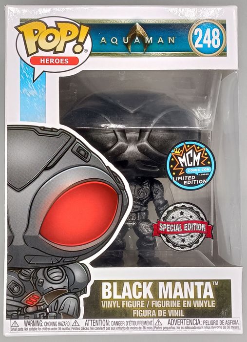248 Black Manta (Black) - DC Aquaman - Funko POP - Box Damaged