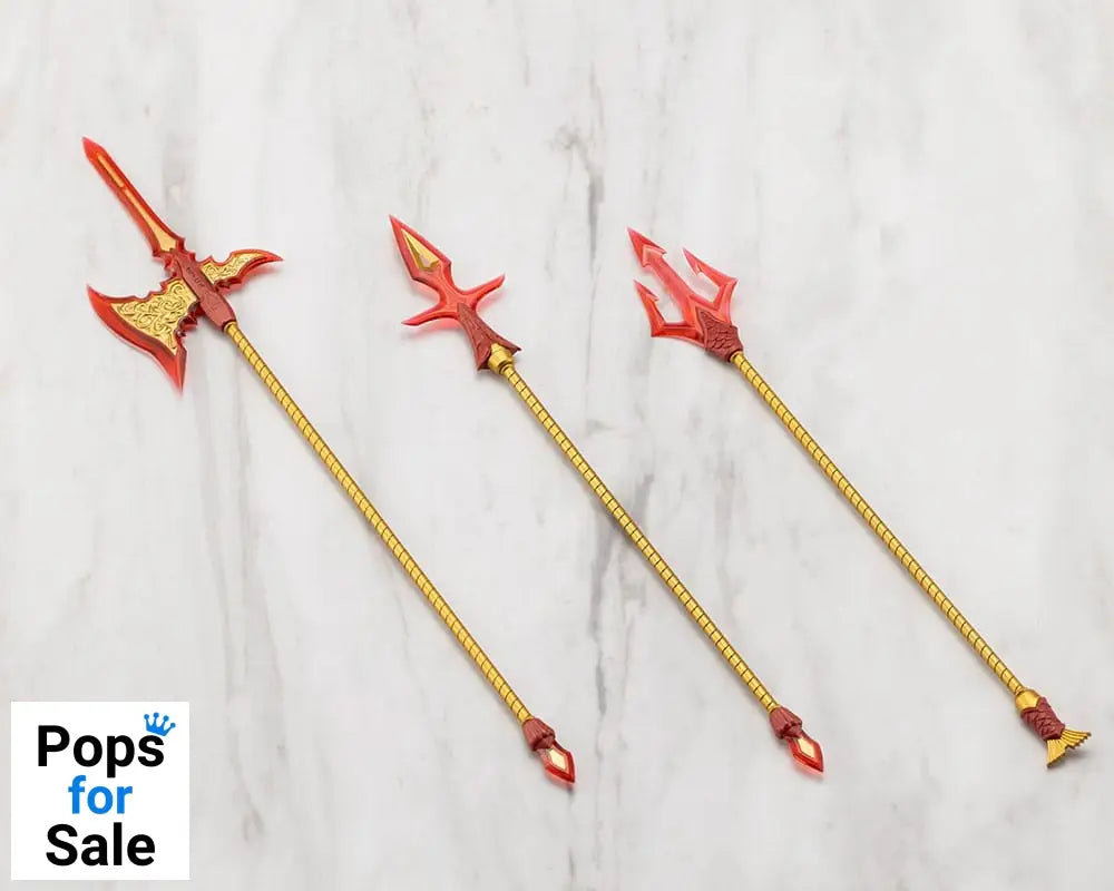 Kotobukiya M.S.G. Model Kit Accessory Set Virtuous Style 11 Pole Weapon Set Flamerite Ver.