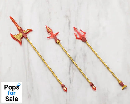 Kotobukiya M.S.G. Model Kit Accessory Set Virtuous Style 11 Pole Weapon Set Flamerite Ver.