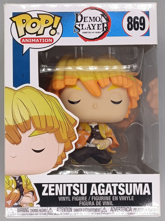 869 Zenitsu Agatsuma - Demon Slayer - Funko POP - Box Damaged