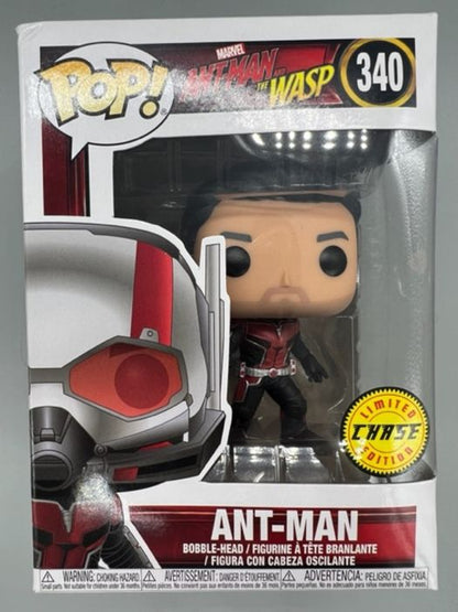 #340 AntMan (Unmasked) Chase Marvel AntMan & the Wasp Box Damaged Funko POP
